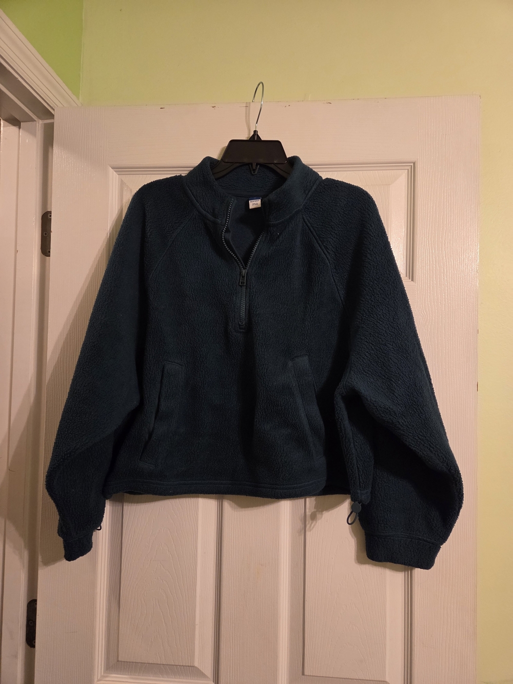 Women's Deep Teal Half-Zip Fleece Pullover
